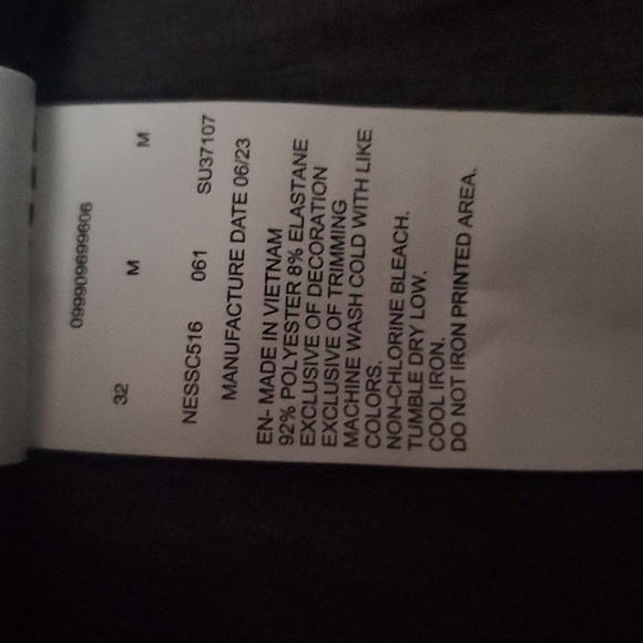 Mens Nike 9' Swim Board Shorts Size 32 Medium Grey Button Closure - Picture 9 of 11